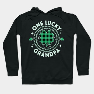 One Lucky Grandpa Green Irish Shamrocks St Patricks Day Hoodie